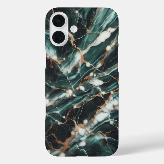 高級エメラルドグリーンマーブルiPhoneケース - エレガント Case-Mate iPhoneケース (裏面)