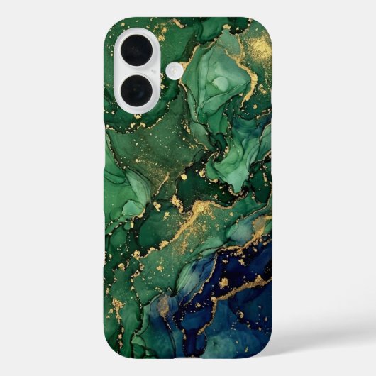 高級エメラルドグリーンマーブルiPhoneケース Case-Mate iPhoneケース (裏面)