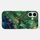 高級エメラルドグリーンマーブルiPhoneケース Case-Mate iPhoneケース (裏面 (横))