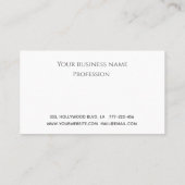 高級エレガントきらびやかなダイヤモンドの輝きがメイクアップ ロイヤリティカード (裏面)