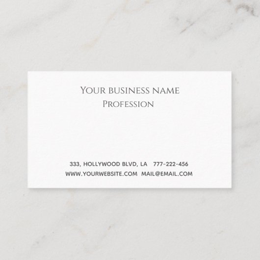 高級エレガントきらびやかなダイヤモンドの輝きがメイクアップ ロイヤリティカード (裏面)