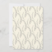 高級エレガントな赤シンプルちゃんシャワーパーティー 招待状 (裏面)