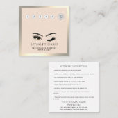 高級エレガントウインクまぶしメイクアップアイアフターケア ロイヤリティカード (正面/裏面)