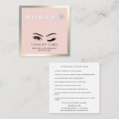 高級エレガントウインクまぶしメイクアップアイアフターケア ロイヤリティカード (正面/裏面)