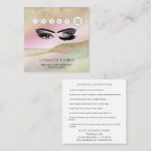 高級エレガントウインクまぶしメイクアップアイアフターケア ロイヤリティカード (正面/裏面)