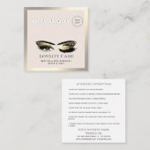 高級エレガントウインクまぶしメイクアップアイアフターケア ロイヤリティカード (正面/裏面)