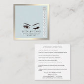 高級エレガントウインクまぶしメイクアップアイアフターケア ロイヤリティカード (正面/裏面)