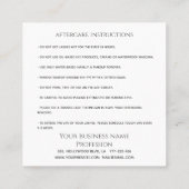 高級エレガントウインクまぶしメイクアップアイアフターケア ロイヤリティカード (裏面)