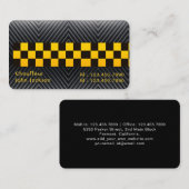 高級エレガントウバーモダンタクシー運転手 名刺 (正面/裏面)