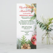 高級エレガントクリスマスウィンターウエディングメニュー メニュー (スタンド正面)