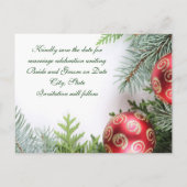 高級エレガントクリスマス冬のデ救ザートカード 案内ポストカード (裏面)