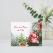 高級エレガントクリスマス冬のデ救ザートカード 案内ポストカード (スタンド正面)