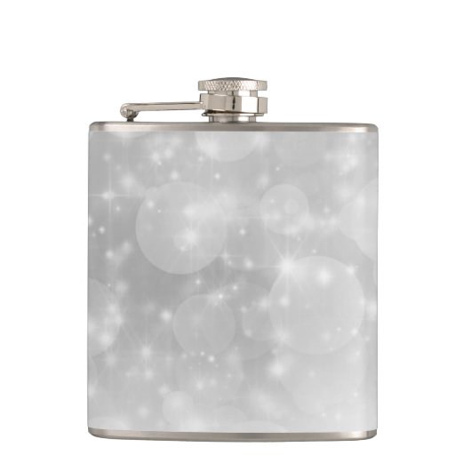 高級エレガントグリッターフェイク《写真》ぼけ味 フラスク (正面)