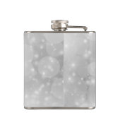 高級エレガントグリッターフェイク《写真》ぼけ味 フラスク (裏面)