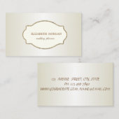 高級エレガントグリッター金ゴールドフレーム 名刺 (正面/裏面)