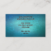 高級エレガントゴールデンバタフライ 名刺 (裏面)