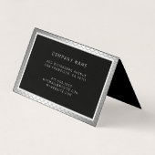 高級エレガントシルバーメタル 名刺 (裏面)