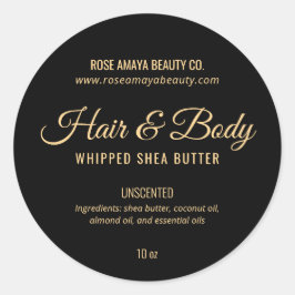 高級エレガントスタイルスパ美しい石鹸ロションラベル ラウンドシール