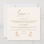 高級エレガントトレンディーブランチ結婚の3枚の写真 (裏面)