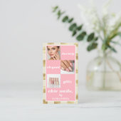 高級エレガントネイルサロンネイルサロンフォトコラージュ 名刺 (スタンド正面)