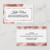 高級エレガントバラ金ゴールド 名刺 (正面/裏面)