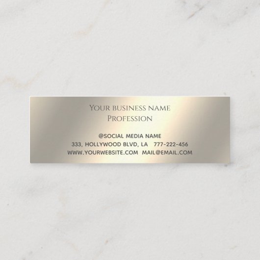 高級エレガントブラック金ゴールドハートロイヤリティカード ロイヤリティカード (裏面)