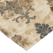 高級エレガントブラック金ゴールドベージュアイボリーダマスク テーブルクロス (アングル)