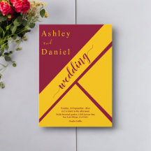 高級エレガントブルゴーニュと金ゴールドギルド結婚ズ