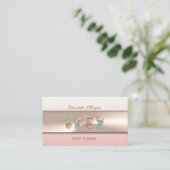 高級エレガントプロフェッショナル多肉類 名刺 (スタンド正面)