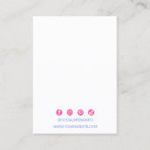 高級エレガントホログラフィックジュエリーホルダーディスプレイ 名刺 (裏面)