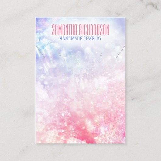 高級エレガントホログラフィックジュエリーホルダーディスプレイ 名刺 (正面)