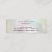 高級エレガントホログラフィ金ゴールドハート ロイヤリティカード (裏面)