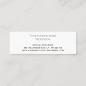 高級エレガントメタリックソフトピンクハート ロイヤリティカード (裏面)