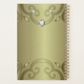 高級エレガントヴィンテージビクトリアン金ゴールド結婚計画 プランナー手帳 (裏面)