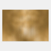 高級エレガントヴィンテージレッドグリーン金ゴールドクリスマス ラッピングペーパーシート (正面)