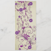 高級エレガントヴィンテージ旋回フローラのメ結婚ニュー メニュー (裏面)