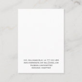 高級エレガント大理石瑪瑙ネックレスディスプレイ 名刺 (裏面)