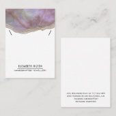 高級エレガント大理石瑪瑙ネックレスディスプレイ 名刺 (正面/裏面)