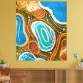 高級エレガント抽象芸術抽象芸術モダンアート キャンバスプリント (インサイチュ (リビング))