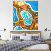 高級エレガント抽象芸術抽象芸術モダンアート キャンバスプリント (インサイチュ (寝室))