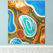 高級エレガント抽象芸術抽象芸術モダンアート キャンバスプリント (インサイチュ (ウッドフロア))