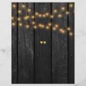 高級エレガント木材金ゴールドタイポグラフィレシピカード (裏面)