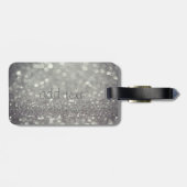 高級エレガント洗練された,きらびやかな猫,《写真》ぼけ味 ラゲッジタグ (裏面横)