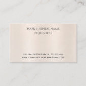 高級エレガント真珠のメタリックまばゆがメイクアップ ロイヤリティカード (裏面)