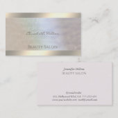 高級エレガント真珠ホログラフィック発光 名刺 (正面/裏面)