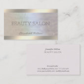 高級エレガント真珠ホログラフィック発光 名刺 (正面/裏面)