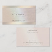 高級エレガント真珠ホログラフィック発光 名刺 (正面/裏面)