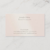 高級エレガント真珠ホログラフィック発光 名刺 (裏面)