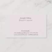 高級エレガント真珠ホログラフィック発光 名刺 (裏面)