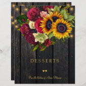 高級エレガント素朴な金ゴールドスクリプトクックブック分周器 (正面/裏面)